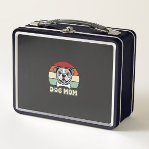 Hond Moeder Retro Bulldog Vector