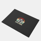 Hond Moeder Retro Bulldog Vector Deurmat (Schuin)