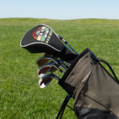 Hond Moeder Retro Bulldog Vector Golfheadcover (Insitu)