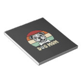 Hond Moeder Retro Bulldog Vector Notitieblok (Schuin)