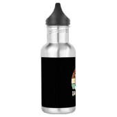 Hond Moeder Retro Bulldog Vector Waterfles (Links)