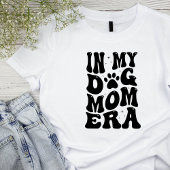 Hond Moeder Retro Font Vrouwen Basic T-shirt