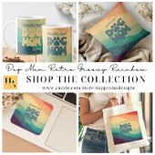 Hond Moeder Retro Groovy gepersonaliseerd Koffiemok