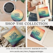 Hond Moeder Retro Groovy gepersonaliseerd Magneet