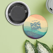 Hond Moeder Retro Groovy gepersonaliseerd Magneet