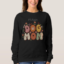 Hond Moeder Shirt Kawaii Bloemig Vintage Retro