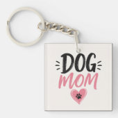 Hond moeder sleutelhanger (voorkant)