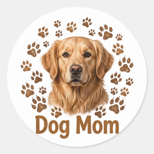 Hond Moeder Sticker (Voorkant)