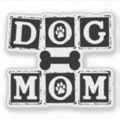 Hond moeder stickers, hond stickers, hond moeder sticker (Voorkant)