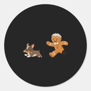 Hond Moeder T-shirt Gebruindebrood Najagen Franse  Ronde Sticker