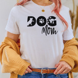 Hond Moeder T-shirt - Silhouet van een hond, poota