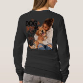 Hond Moeder T-shirt voor Vrouwen | Grappige & Scha (Achterkant)