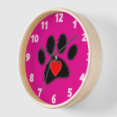 Hond Moeder Tekening Heet Roze (Hoek)