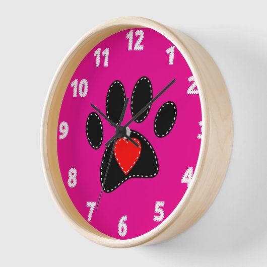 Hond Moeder Tekening Hot Pink (Hoek)