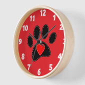 Hond Moeder Tekening Rood (Hoek)