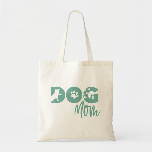 Hond Moeder Tote - Teal Bag (Voorkant)