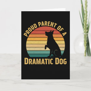 Hond Moeder Vader T-shirt Trots Ouder van een Dram Kaart