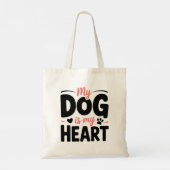 Hond Moeder Valentijn Tote Bag (Achterkant)