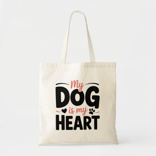Hond Moeder Valentijn Tote Bag (Voorkant)
