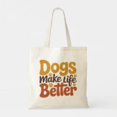 Hond Moeder Valentijn Tote Bag (Achterkant)