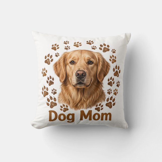 Hond Moeder Werp Kussen (Voorkant)