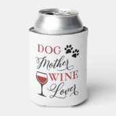 Hond Moeder Wijn Liefhebber Leuke Vrouwen Pet Moed Blikjeskoeler (Blikje Voorkant)