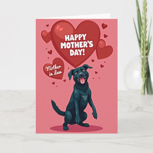 Hond Moederdag kaart (Voorkant)