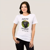Hond moeders Kerstmis Tri-Blend Shirt (Voorkant volledig)