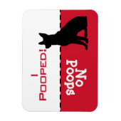 Hond moet gaan Potty Poop Magnet, Duitse Herder Magneet (Verticaal)