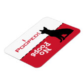 Hond moet gaan Potty Poop Magnet, Duitse Herder Magneet (Linkerzijde)