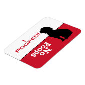 Hond moet naar Potty Poop Magnet, Beagle Hound Magneet (Linkerzijde)