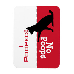 Hond Moet Poepen, heeler herder Magneet