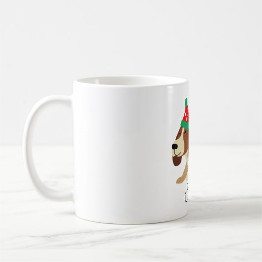Hond Mok, Kerstmis Mok, Xmas Gift gepersonaliseerd Koffiemok (Links)