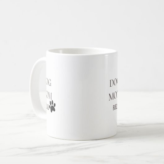 Hond Mom Fuel | Schattigee koffiebeker voor dieren Koffiemok (Voorkant links)