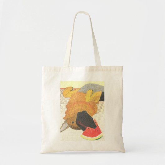 Hond mond en watermeloen tas (Voorkant)