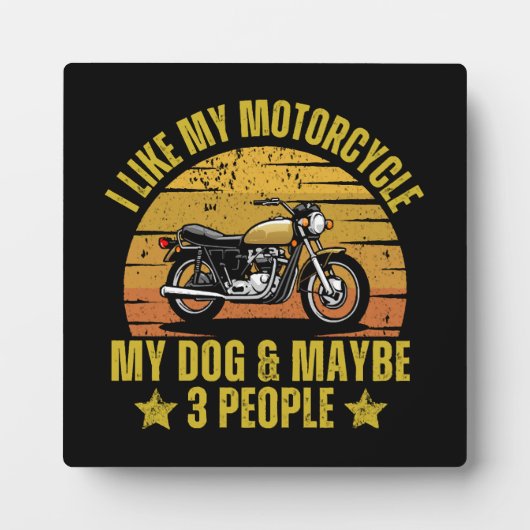 Hond Motorfiets Fotoplaat (Voorkant)