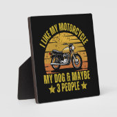 Hond Motorfiets Fotoplaat (Voorkant)