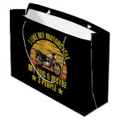Hond Motorfiets Groot Cadeauzakje (Achterkant Gekanteld)