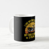 Hond Motorfiets Koffiemok (Voorkant links)