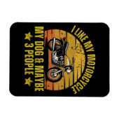 Hond Motorfiets Magneet (Horizontaal)