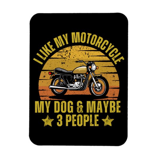 Hond Motorfiets Magneet (Verticaal)