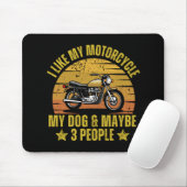 Hond Motorfiets Muismat (Met muis)