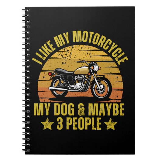 Hond Motorfiets Notitieboek (Voorkant)