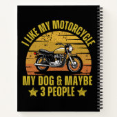 Hond Motorfiets Notitieboek (Achterkant)