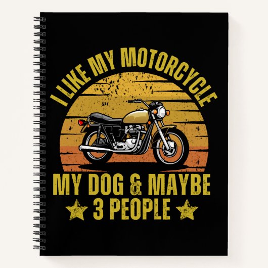 Hond Motorfiets Notitieboek (Voorkant)