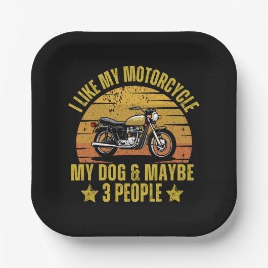 Hond Motorfiets Papieren Bordje (Voorkant)