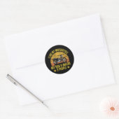 Hond Motorfiets Ronde Sticker (Envelop)