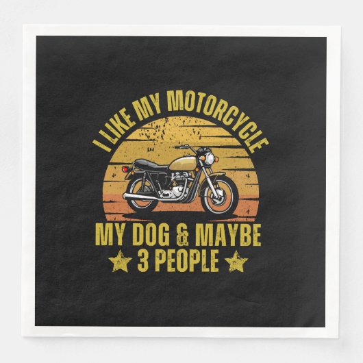 Hond Motorfiets Servet (Voorkant)