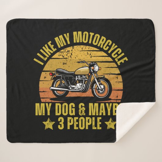 Hond Motorfiets Sherpa Deken (Voorkant (horizontaal))