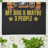 Hond Motorfiets Theedoek (Gevouwen)